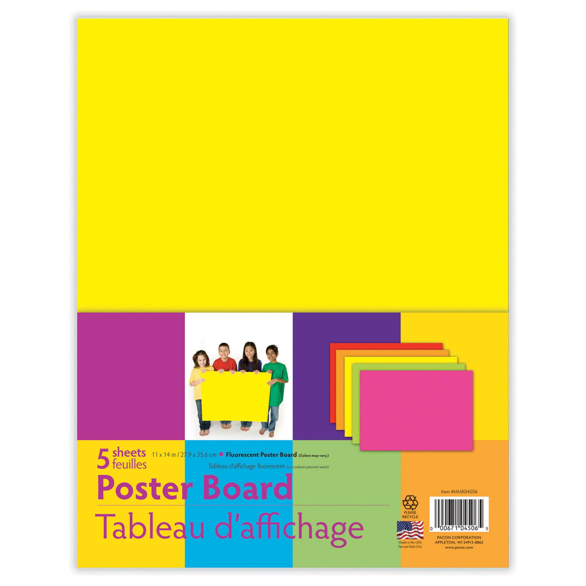 UCreate® 11" x 14" Neon Poster Board, 12 Packs of 5